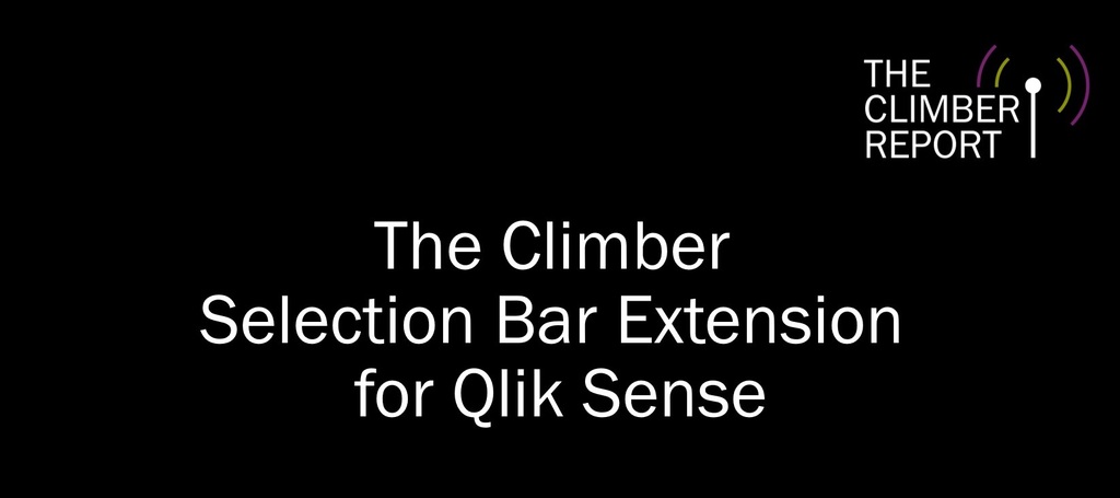 Selection Bar Extension för Qlik Sense Selection Bar Extension för Qlik Sense