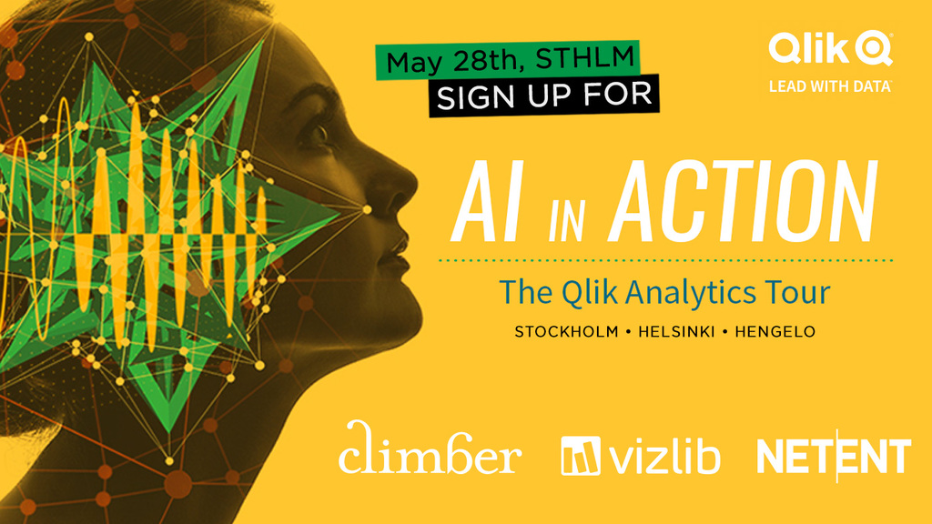 Qlik Analytics Tour: AI in Action med Climber och Vizlib Qlik Analytics Tour: AI in Action med Climber och Vizlib