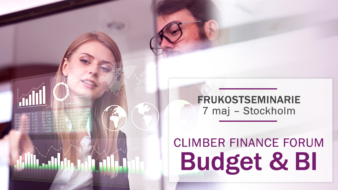 Climber Frukostseminarie Budget och BI