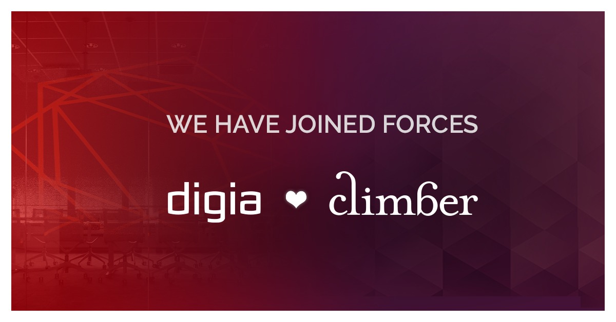 Climber merges with Digia Plc Climber merges with Digia Plc
