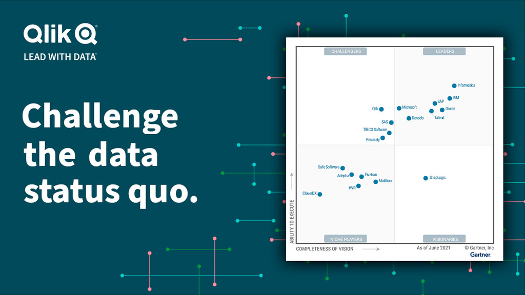Qlik in the 2021 Gartner Magic Quadrant for Data Integration Tools Qlik in the 2021 Gartner Magic Quadrant for Data Integration Tools