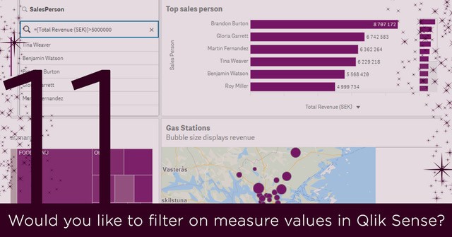 Filter on measure values in Qlik Sense