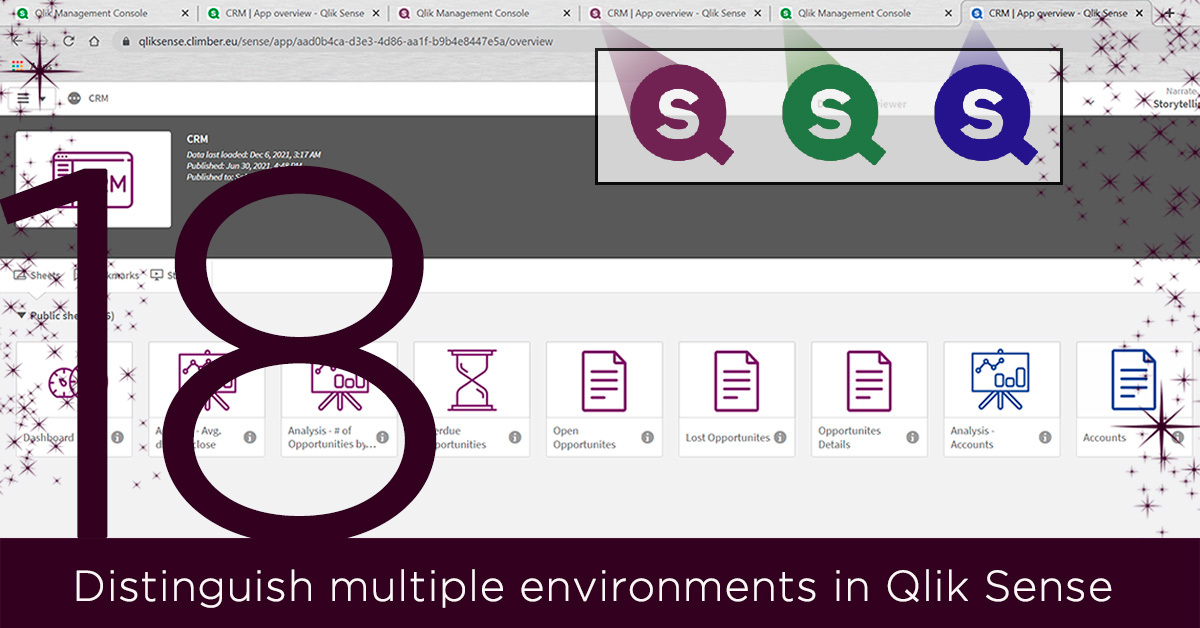 Distinguish multiple environments in Qlik Sense