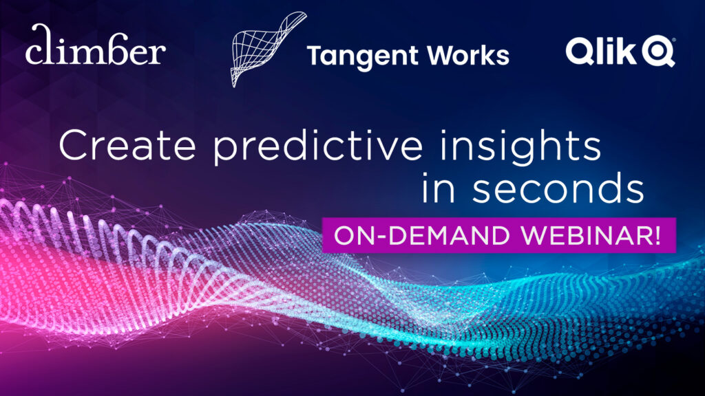 Create predictive insights in seconds with Qlik and Tangent Works