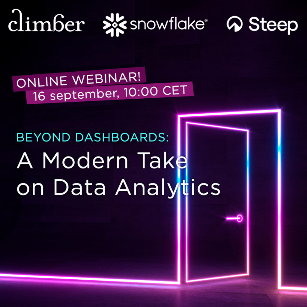 Webinar: Beyond Dashboards: A Modern Take on Data Analytics