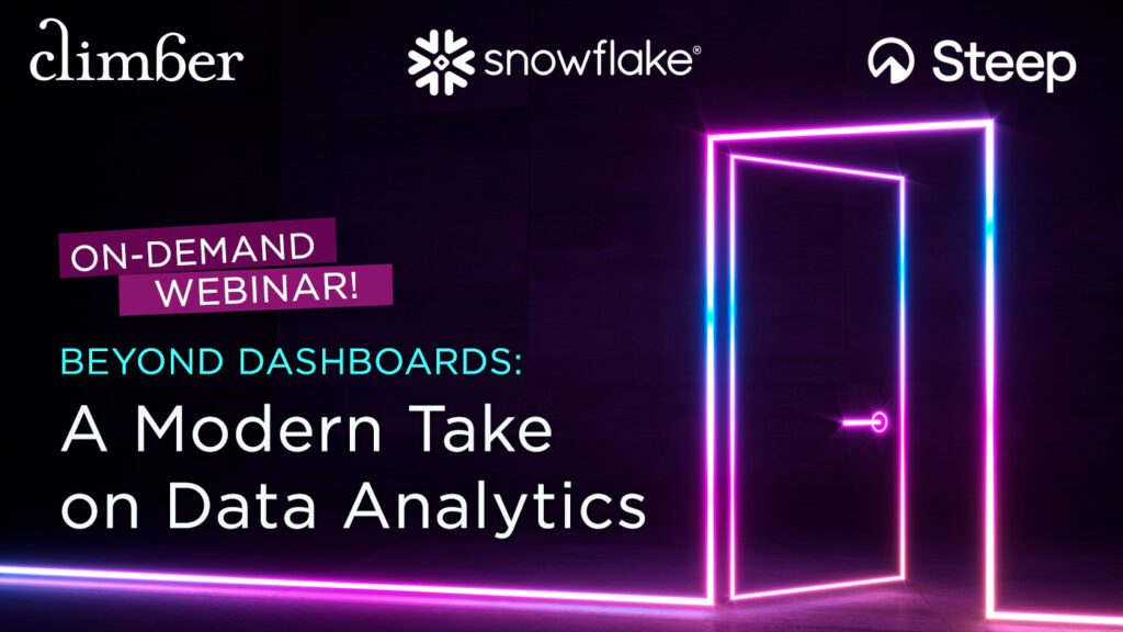 Webinar: Beyond Dashboards: A Modern Take on Data Analytics