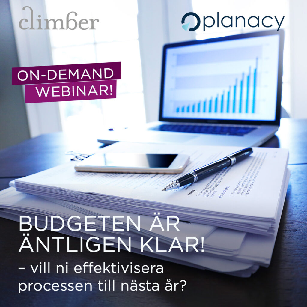 Webinar: Budgeten är äntligen klar – vill ni effektivisera processen till nästa år?